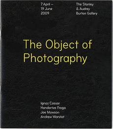 The Object of Photography