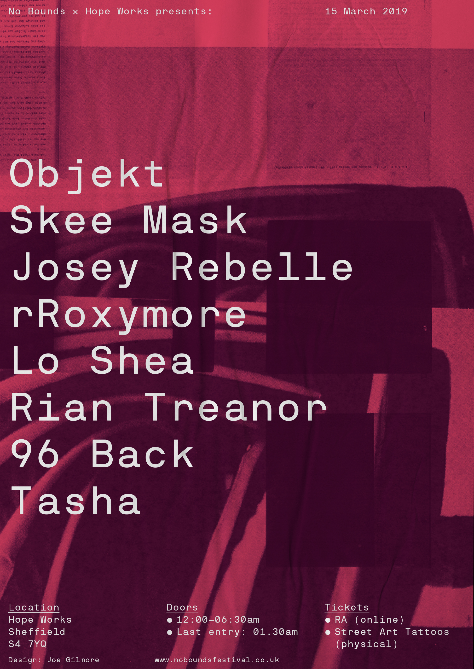 Poster design by Joe Gilmore Joe Gilmore graphic design