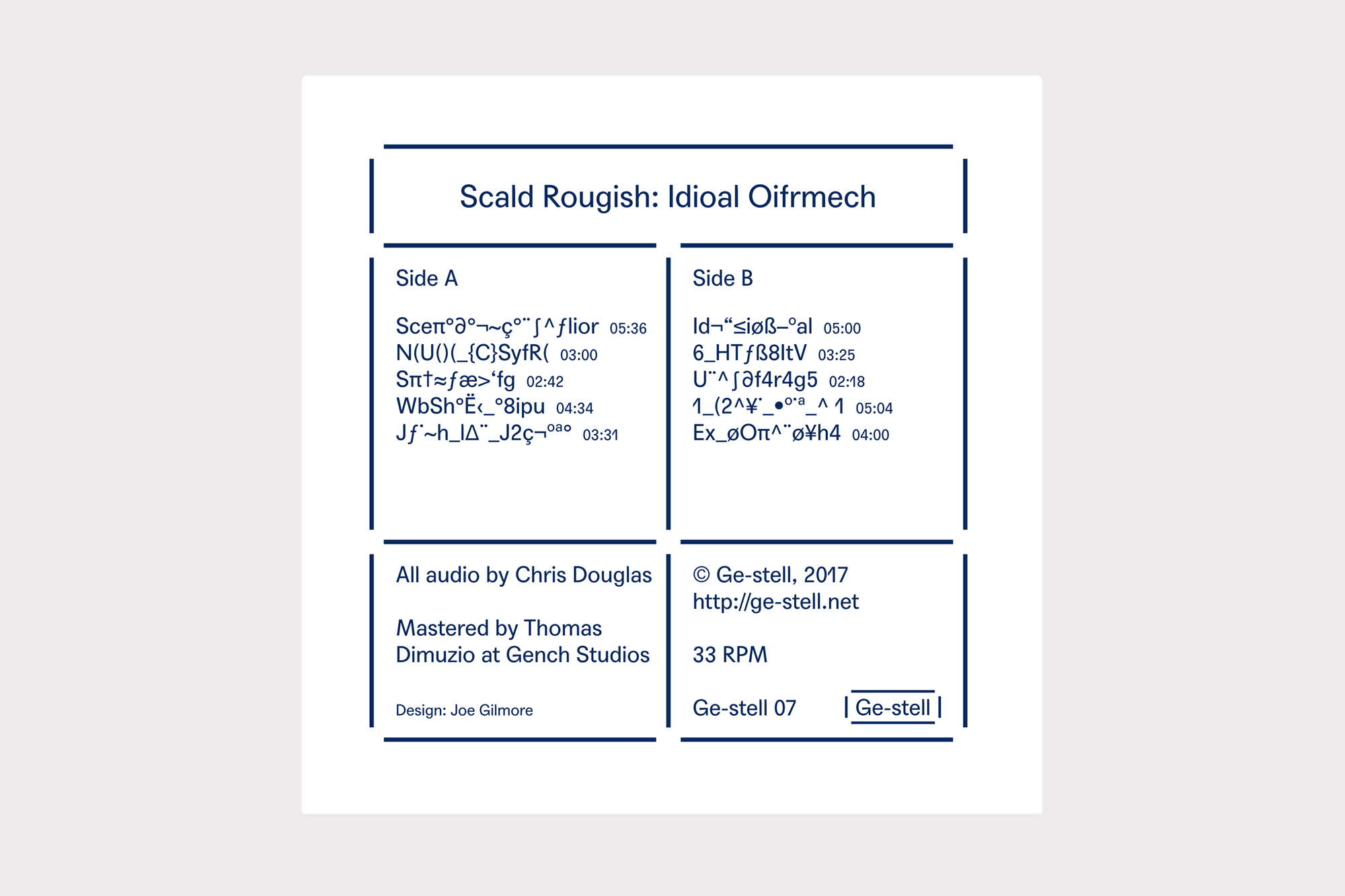  Joe Gilmore graphic design