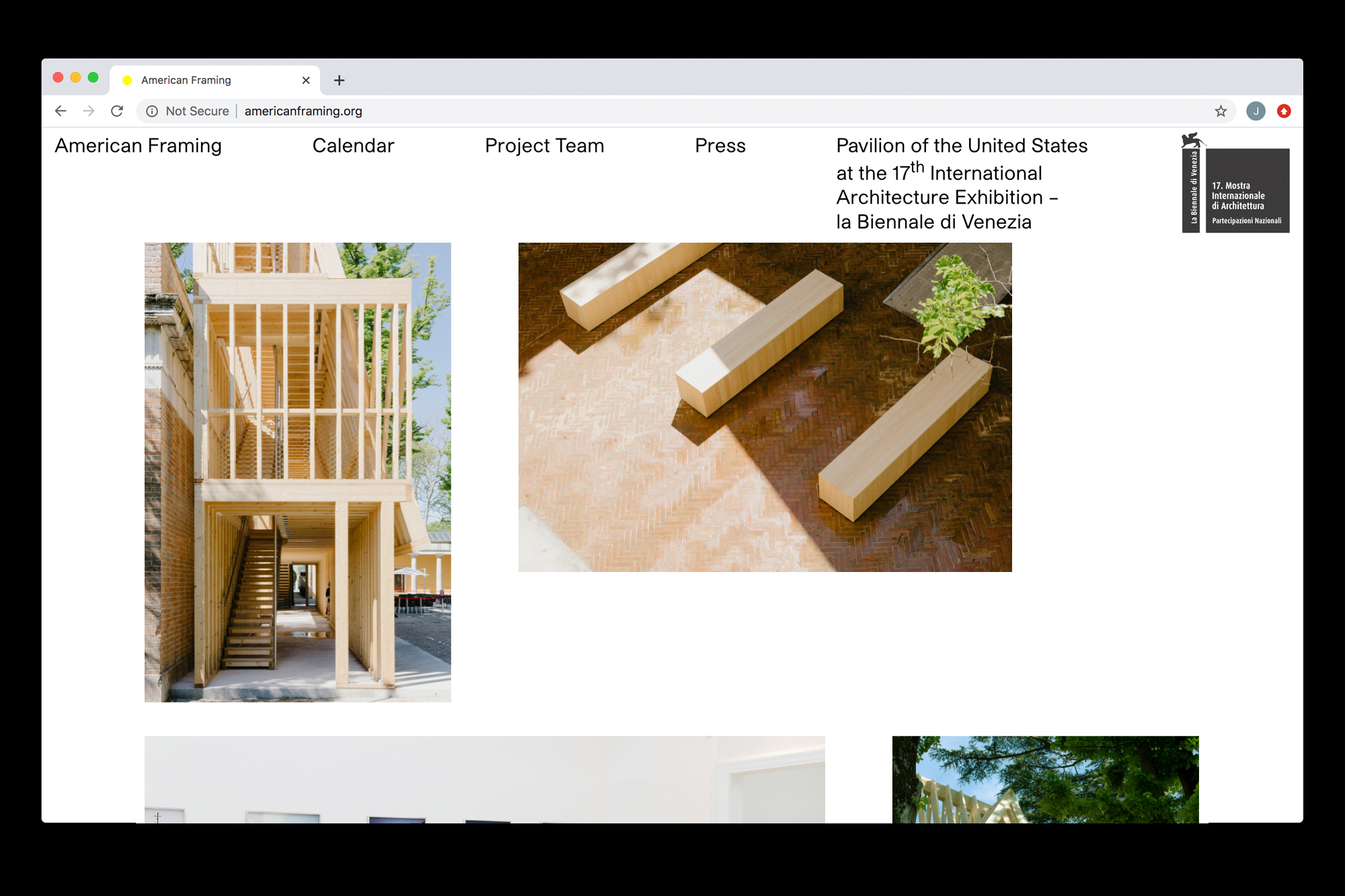 Website design by Joe Gilmore for American Framing Joe Gilmore graphic design
