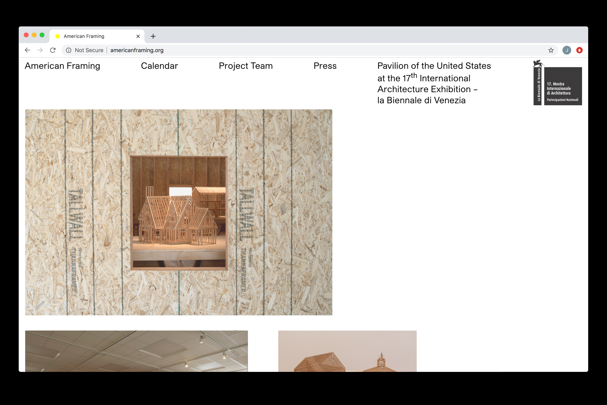 Website design by Joe Gilmore for American Framing Joe Gilmore graphic design