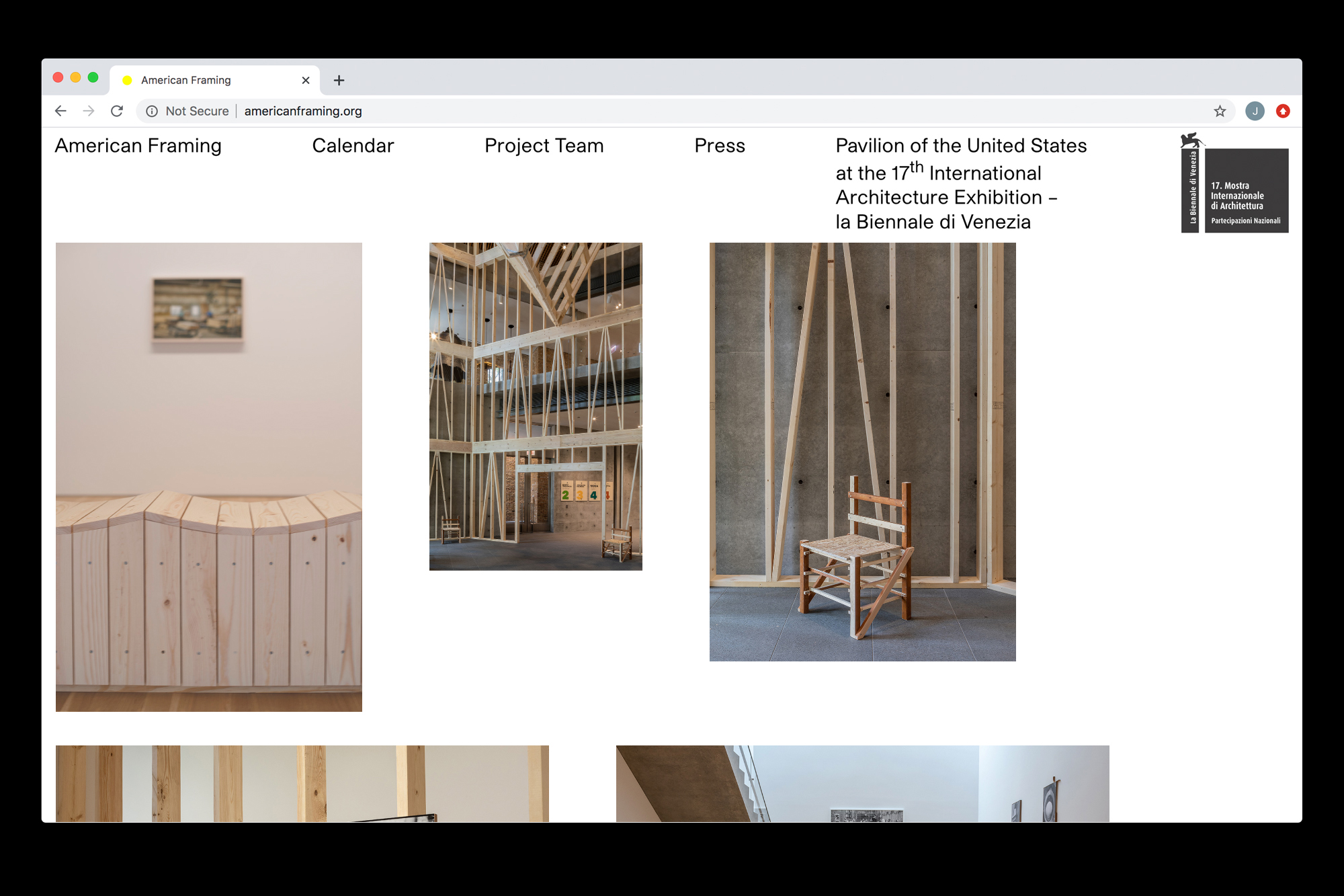 Website design by Joe Gilmore for American Framing Joe Gilmore graphic design