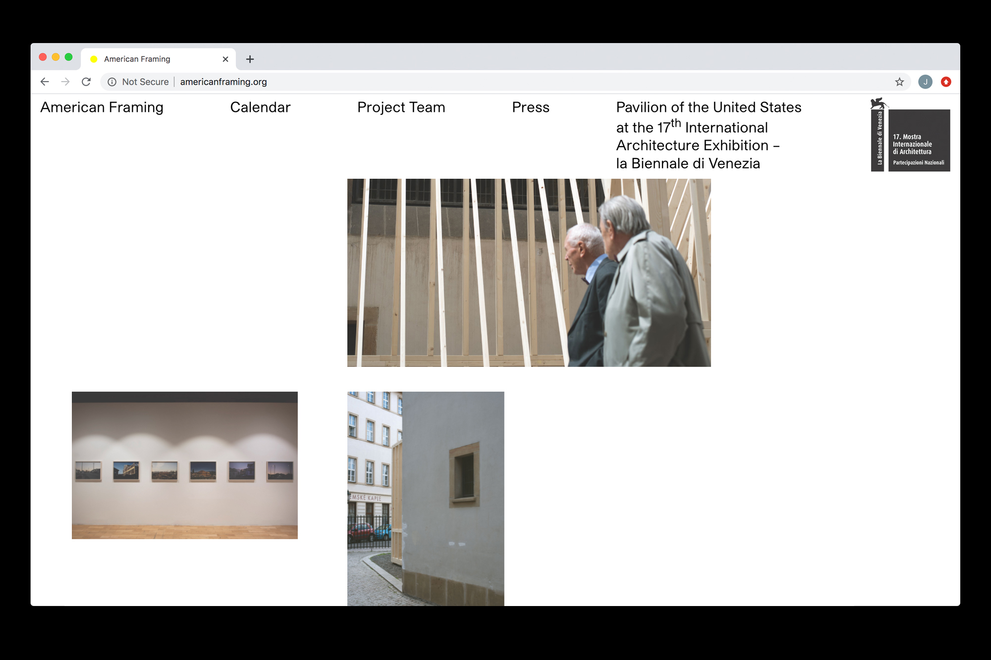 Website design by Joe Gilmore for American Framing Joe Gilmore graphic design
