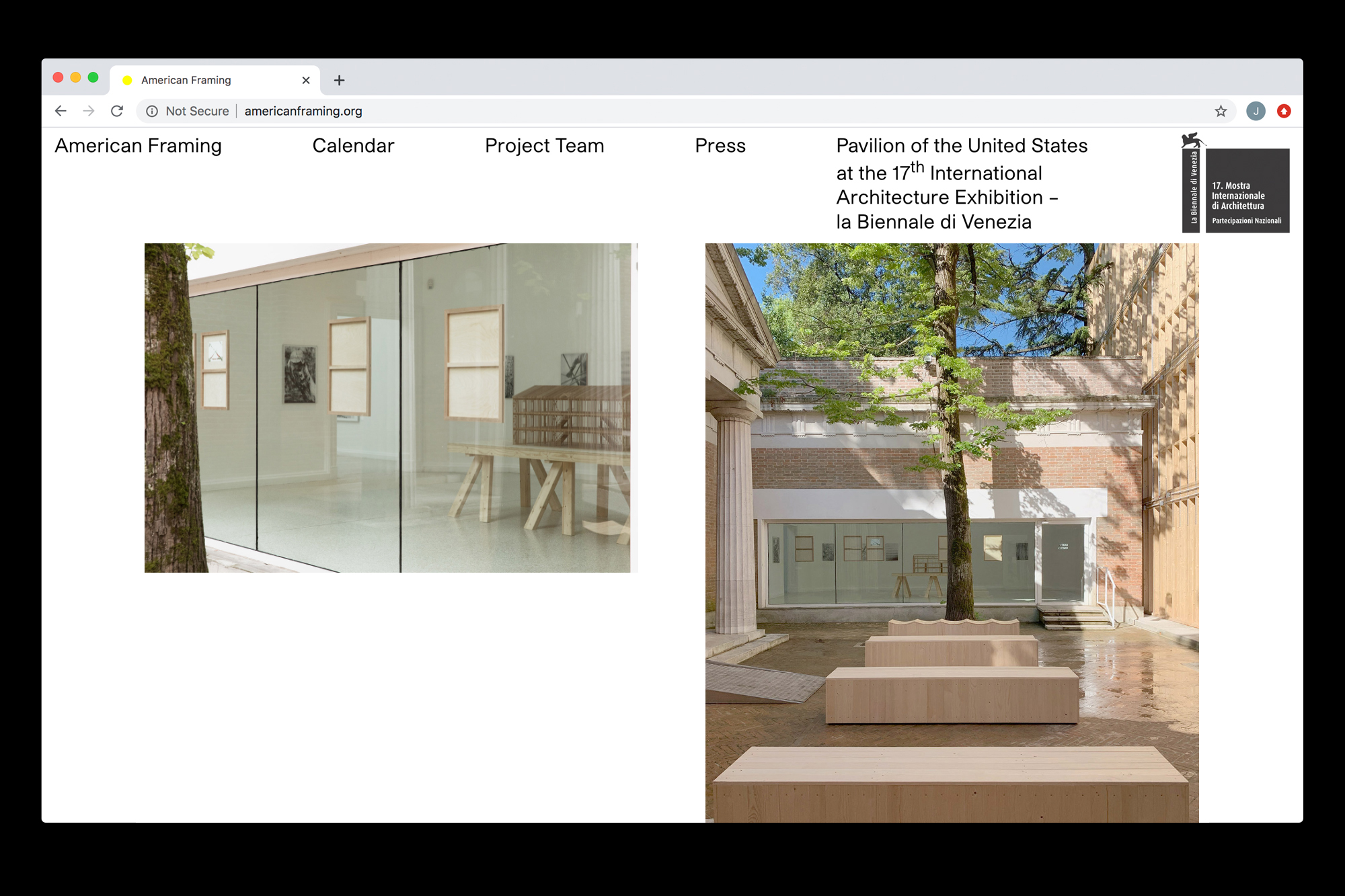 Website design by Joe Gilmore for American Framing Joe Gilmore graphic design