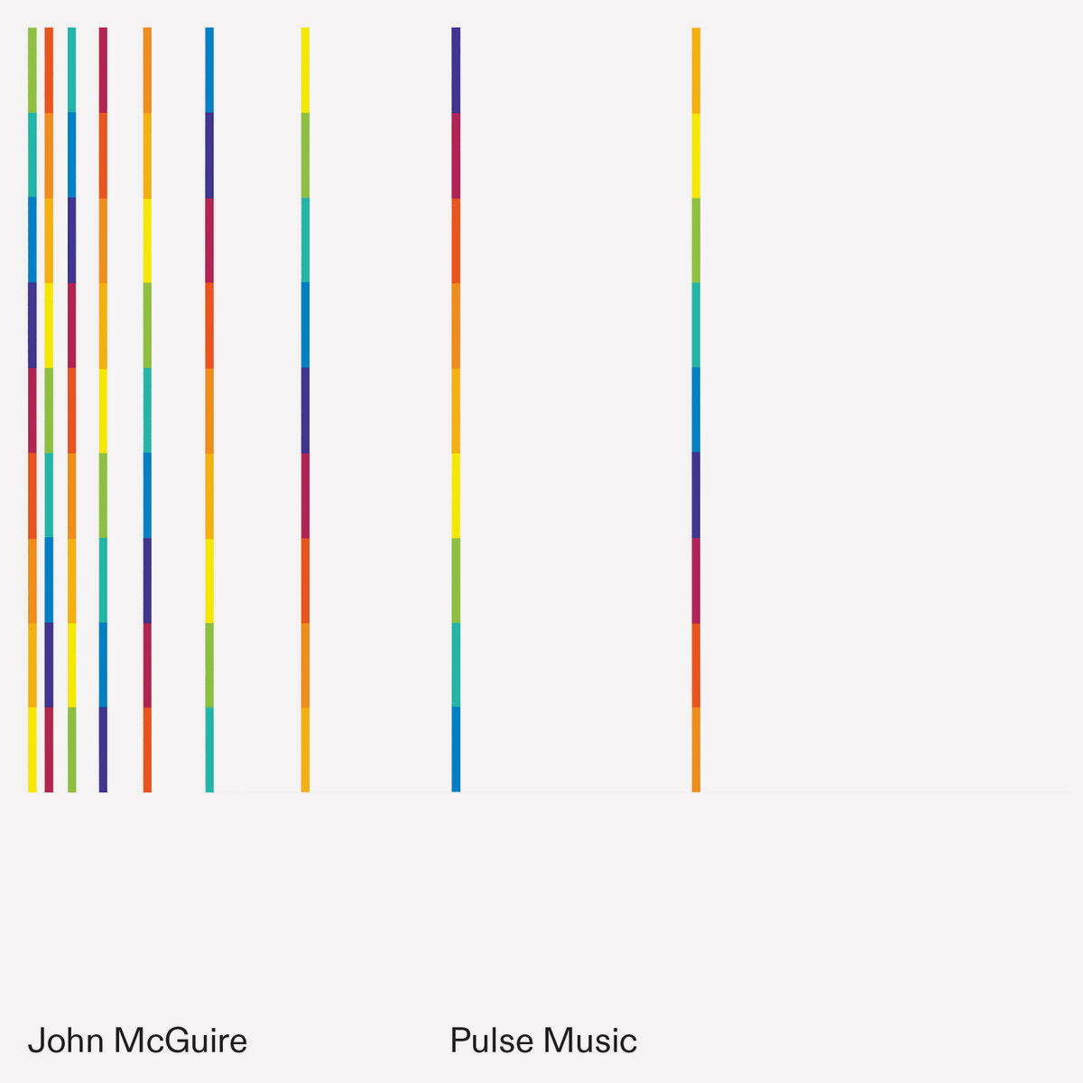 John McGuire, Pulse Music LP cover design by Joe Gilmore Joe Gilmore graphic design