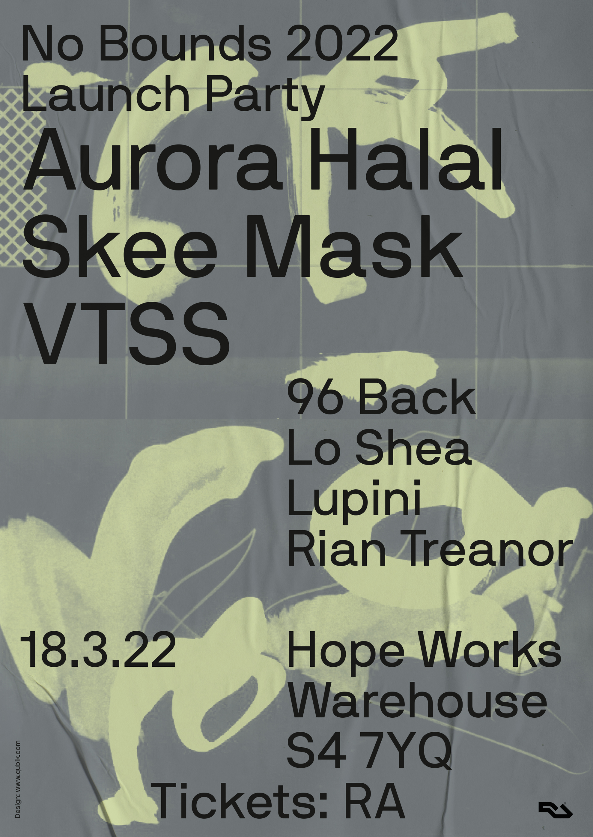 No Bounds poster design by Joe Gilmore Joe Gilmore graphic design