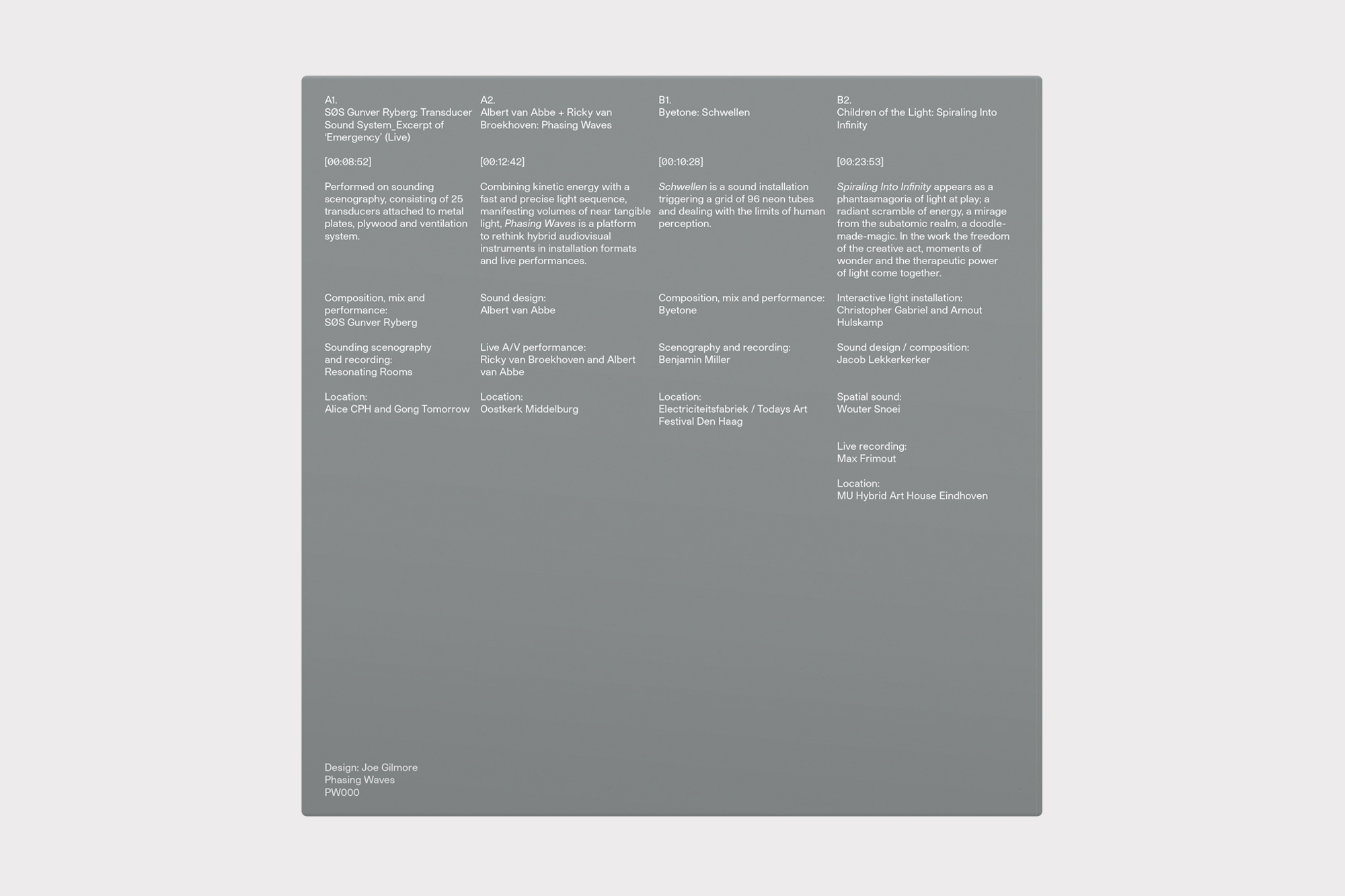  Joe Gilmore graphic design