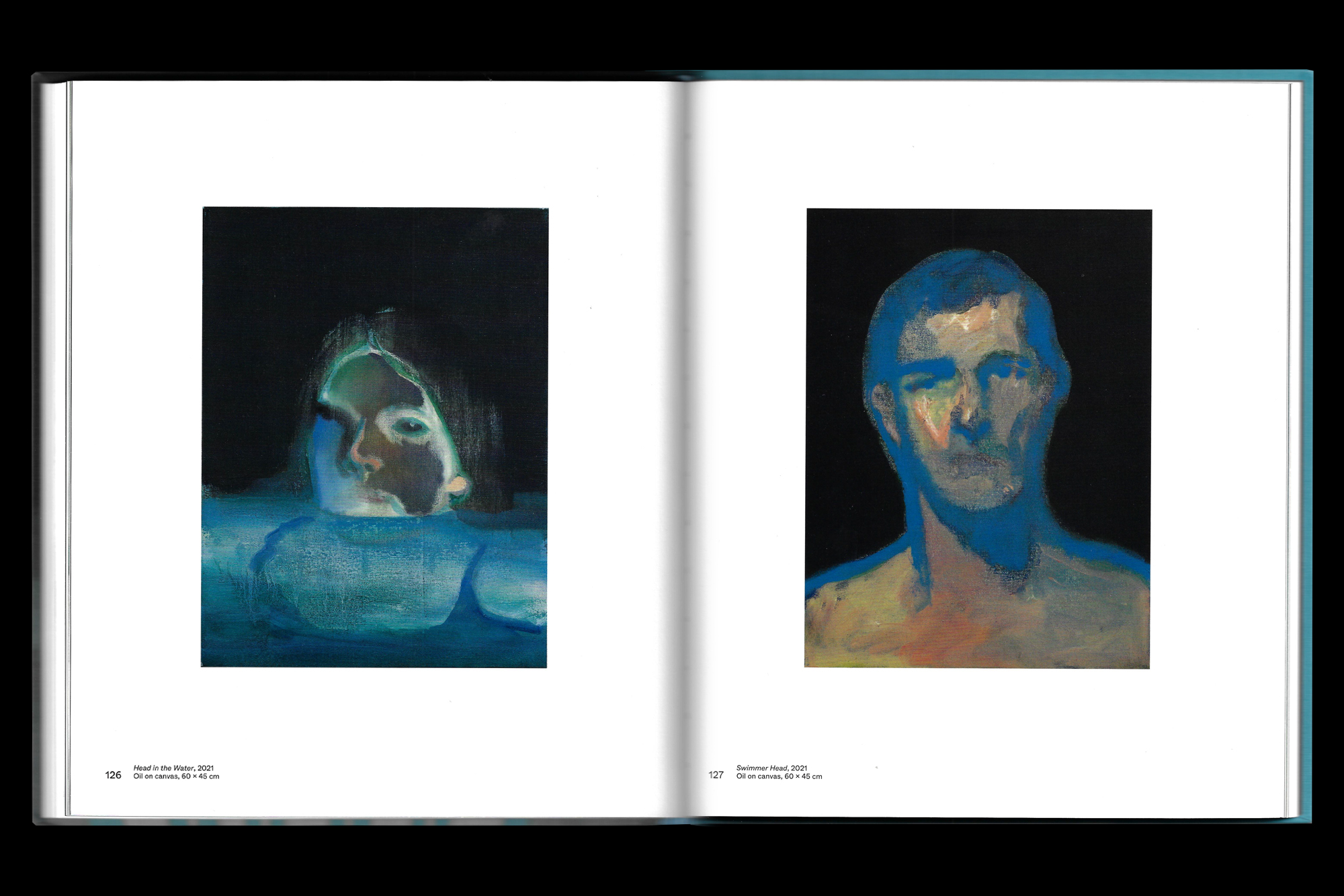 Jonathan Wateridge Uncertain Swimmers book design by Joe Gilmore Joe Gilmore graphic design