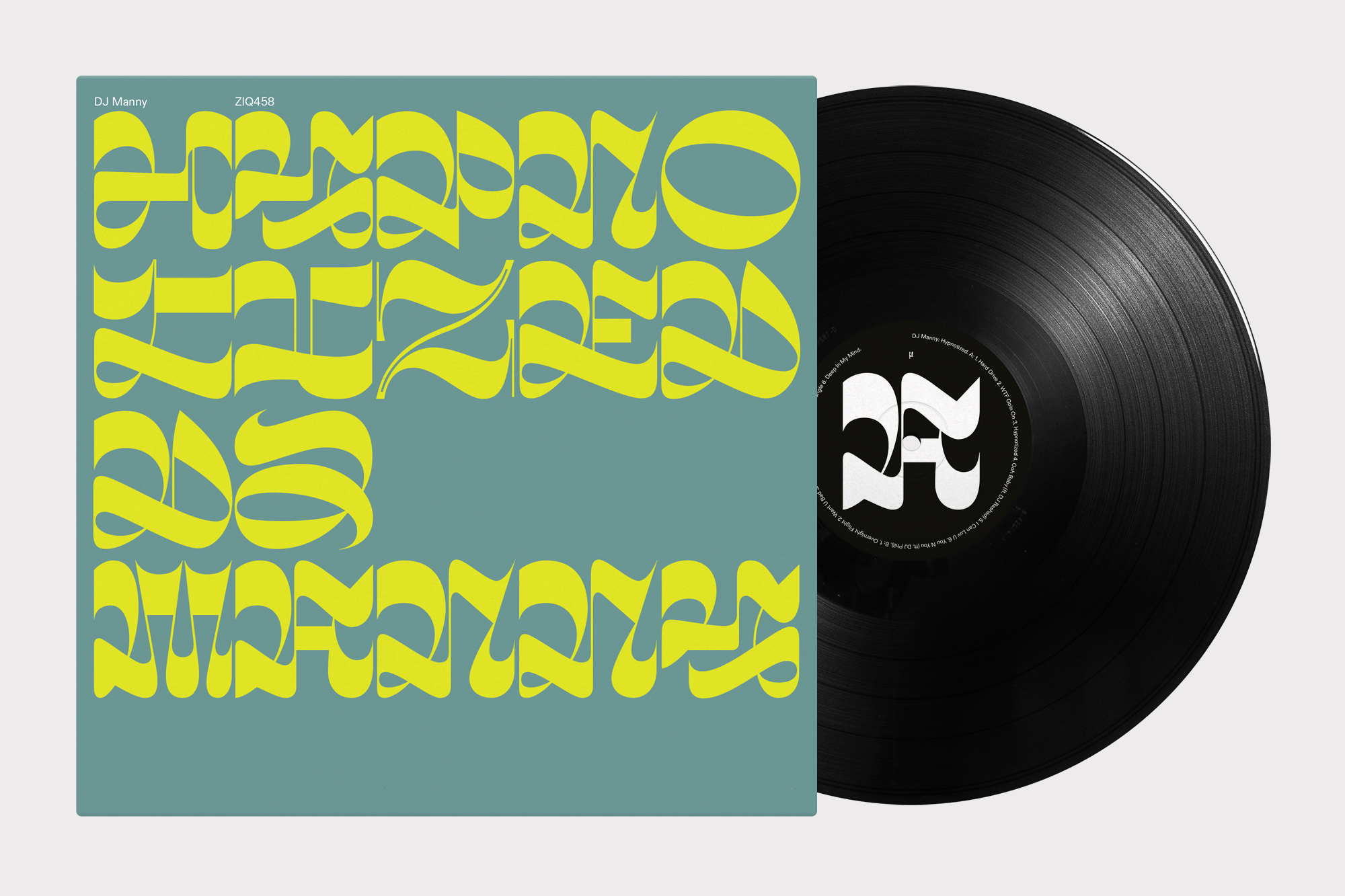 DJ Manny recored cover design by Joe Gilmore Joe Gilmore graphic design