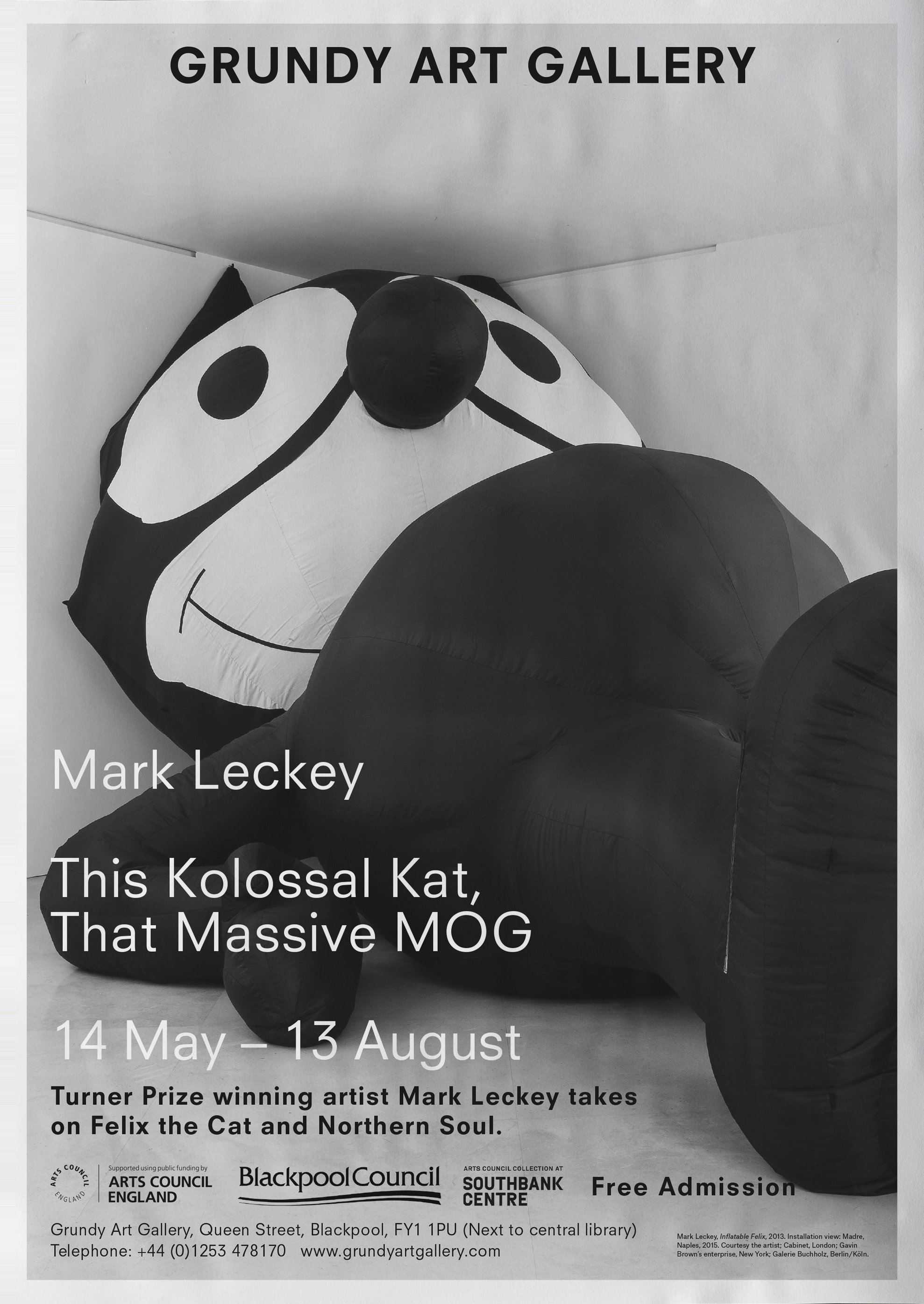 Mark Leckey poster design by Joe Gilmore Joe Gilmore graphic design