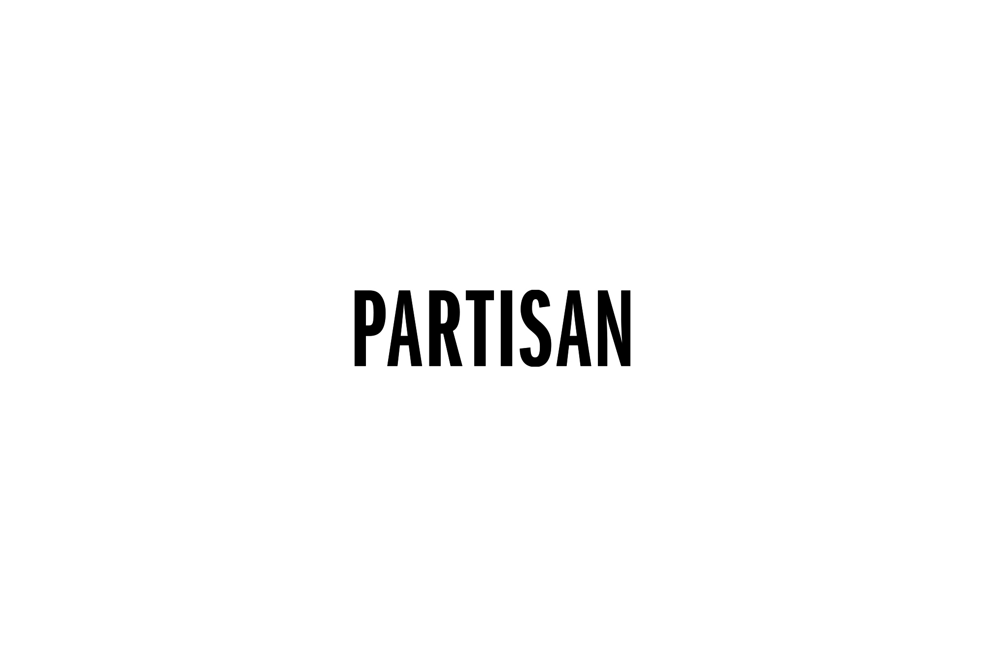 Logo design for Partisan, York by Joe Gilmore Joe Gilmore graphic design
