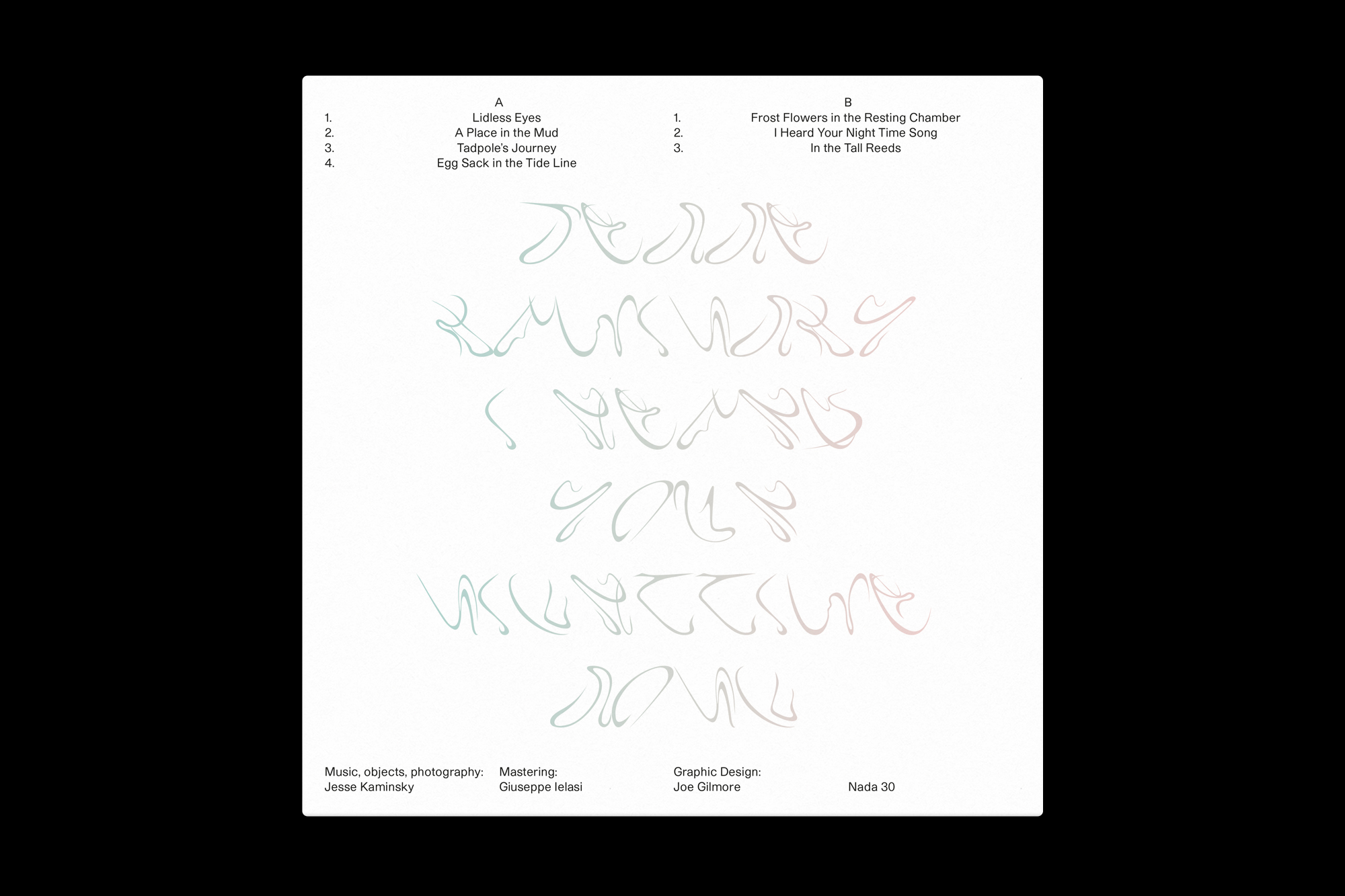 Record cover design by Joe Gilmore Joe Gilmore graphic design