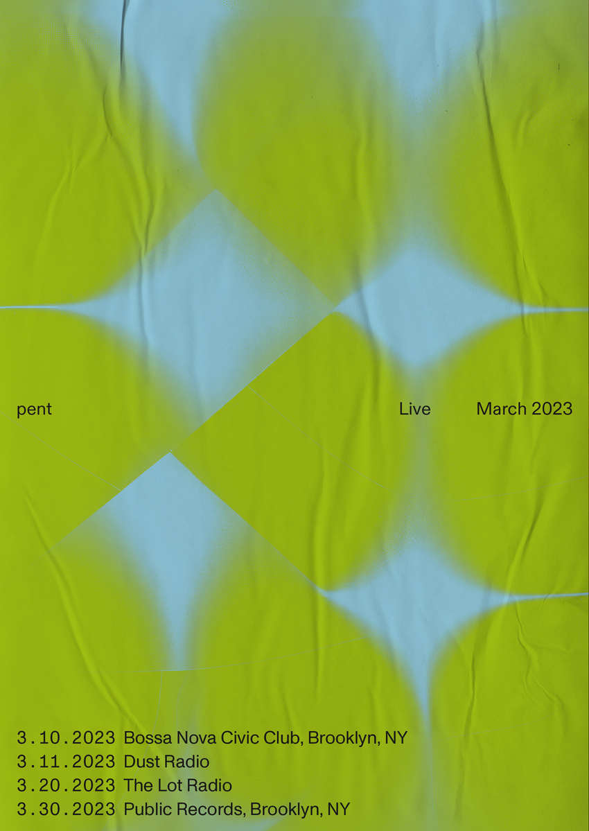 Poster design for pent Joe Gilmore graphic design